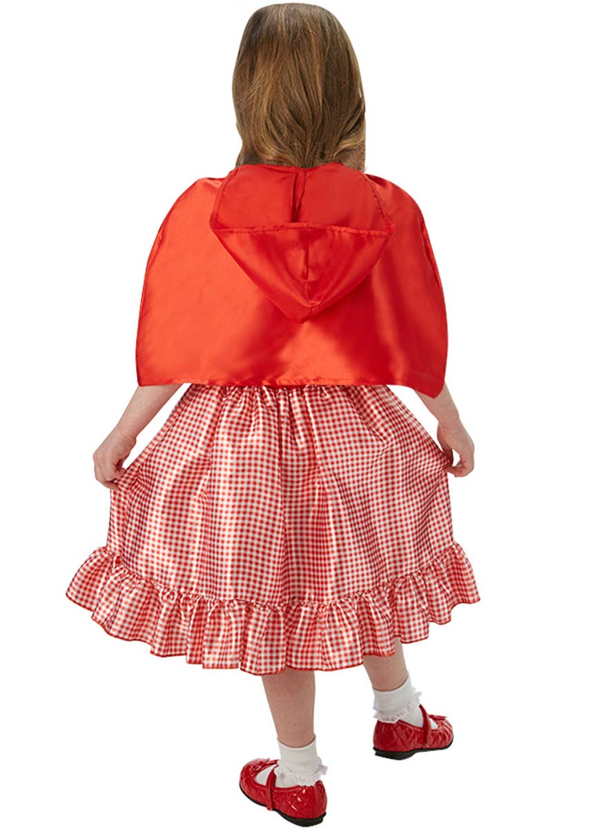 Girls Little Red Riding Hood Costume - Back Image