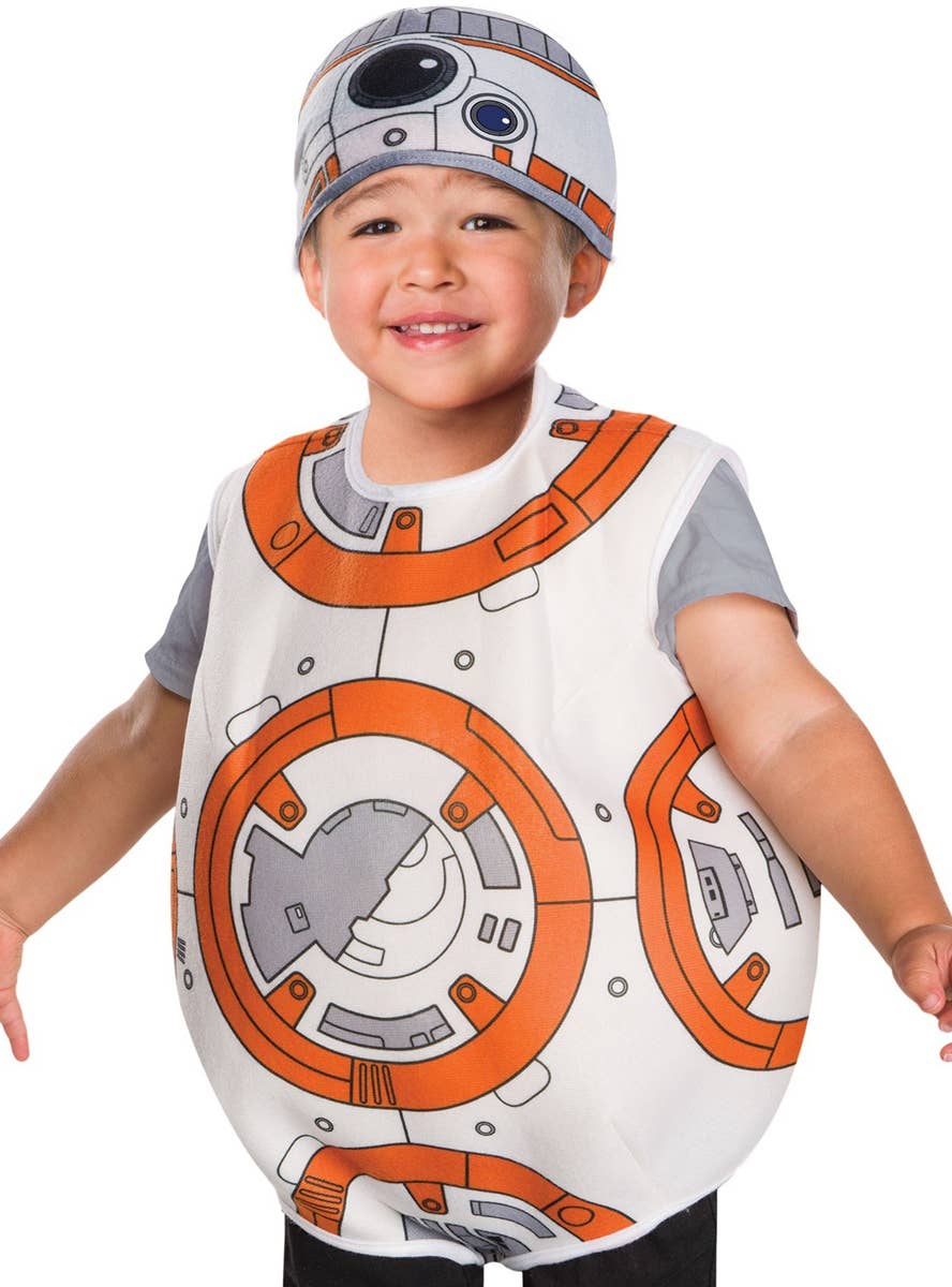 Toddler Boys BB-8 Star Wars Droid Costume - Close Up Image