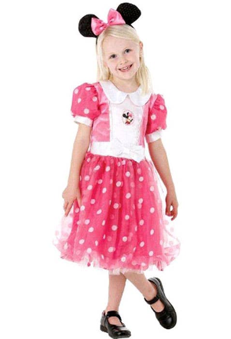 Pink and White Polka Dot Minnie Mouse Girl's Disney Costume