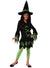 Girls Lime Green Witch Costume - Main Image