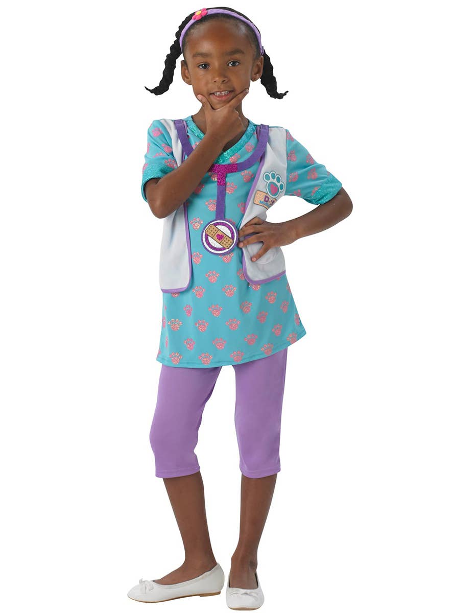 Doc McStuffins Girls Disney Junior Fancy Dress Costume Front Image