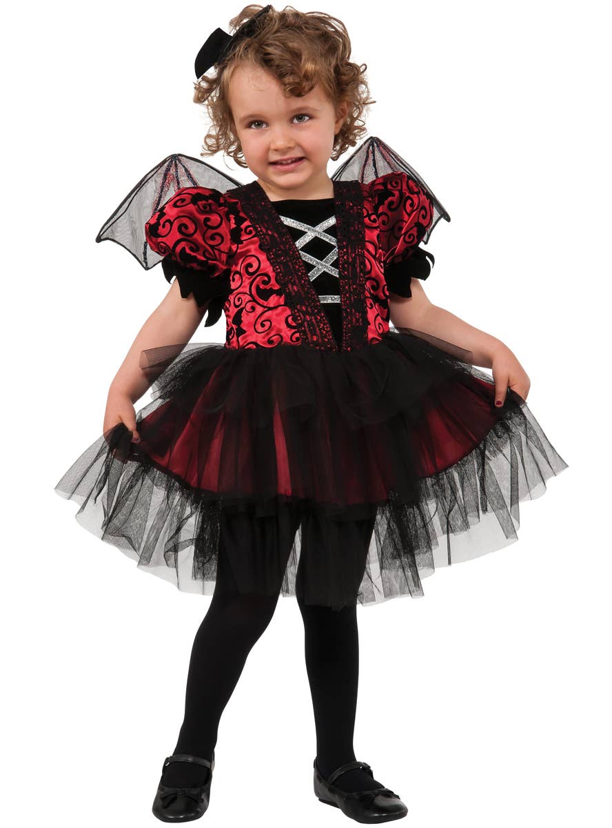 Toddler Red and Black Bat Costume - Main Image