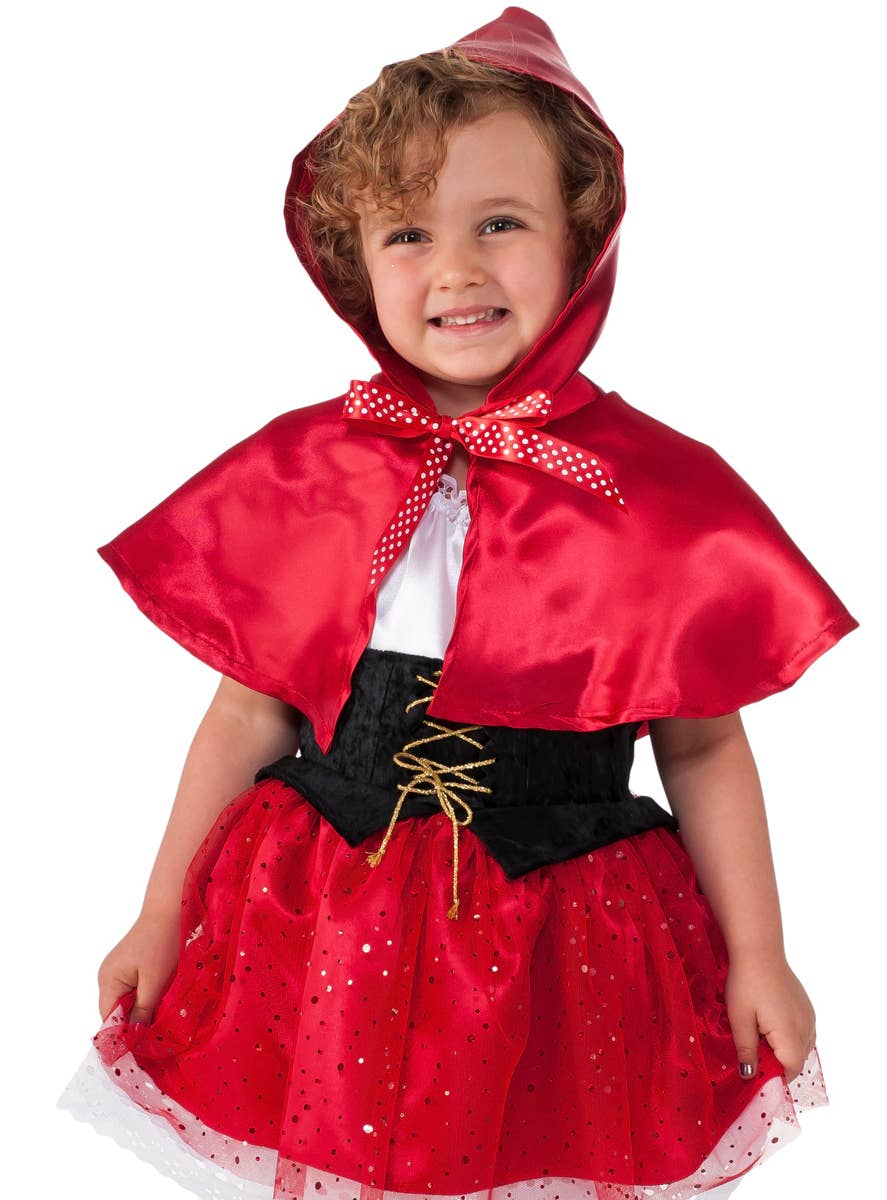 Toddler Red Riding Hood Costume - Close Image