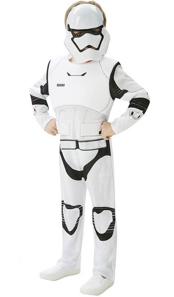 Kids First Order Storm Trooper Deluxe Kids Costume Star Wars