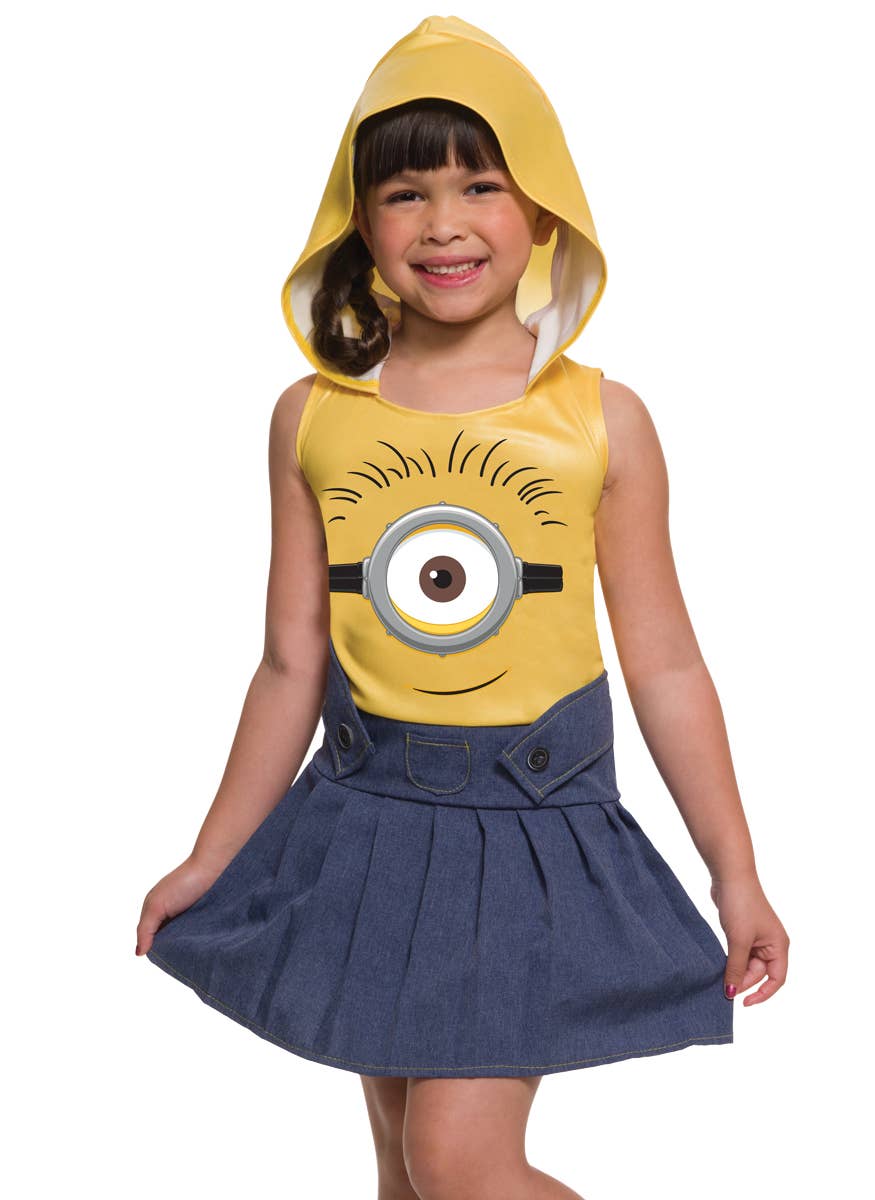 Girl's Despicable Me Minion Fancy Dress Costume Close Image