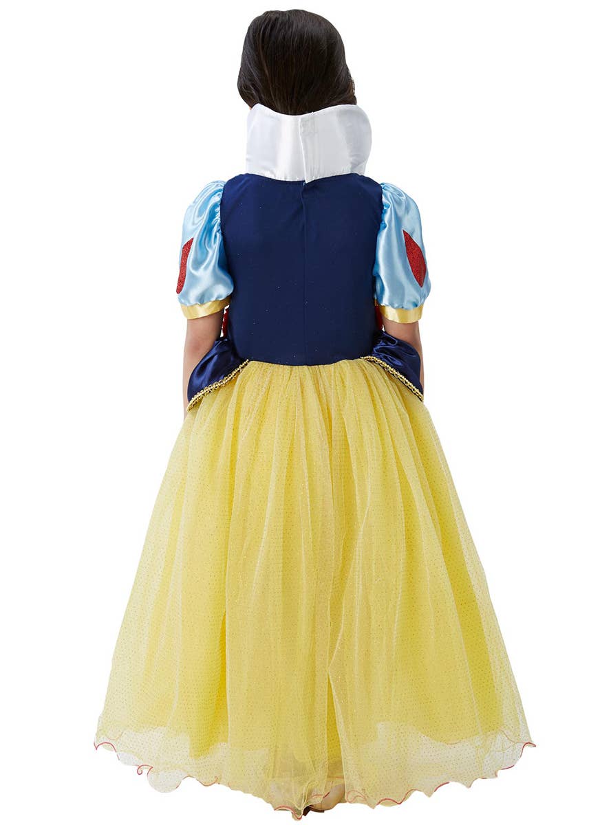 Girl's Premium Disney Princess Snow White Costume - Back View