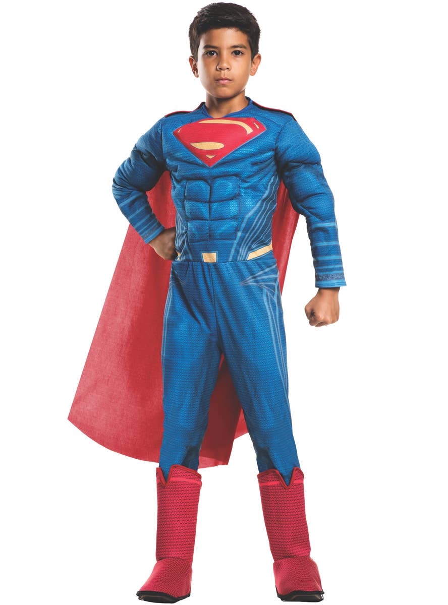 Muscle Chest Dawn of Justice Superman Boys Costume Main Image