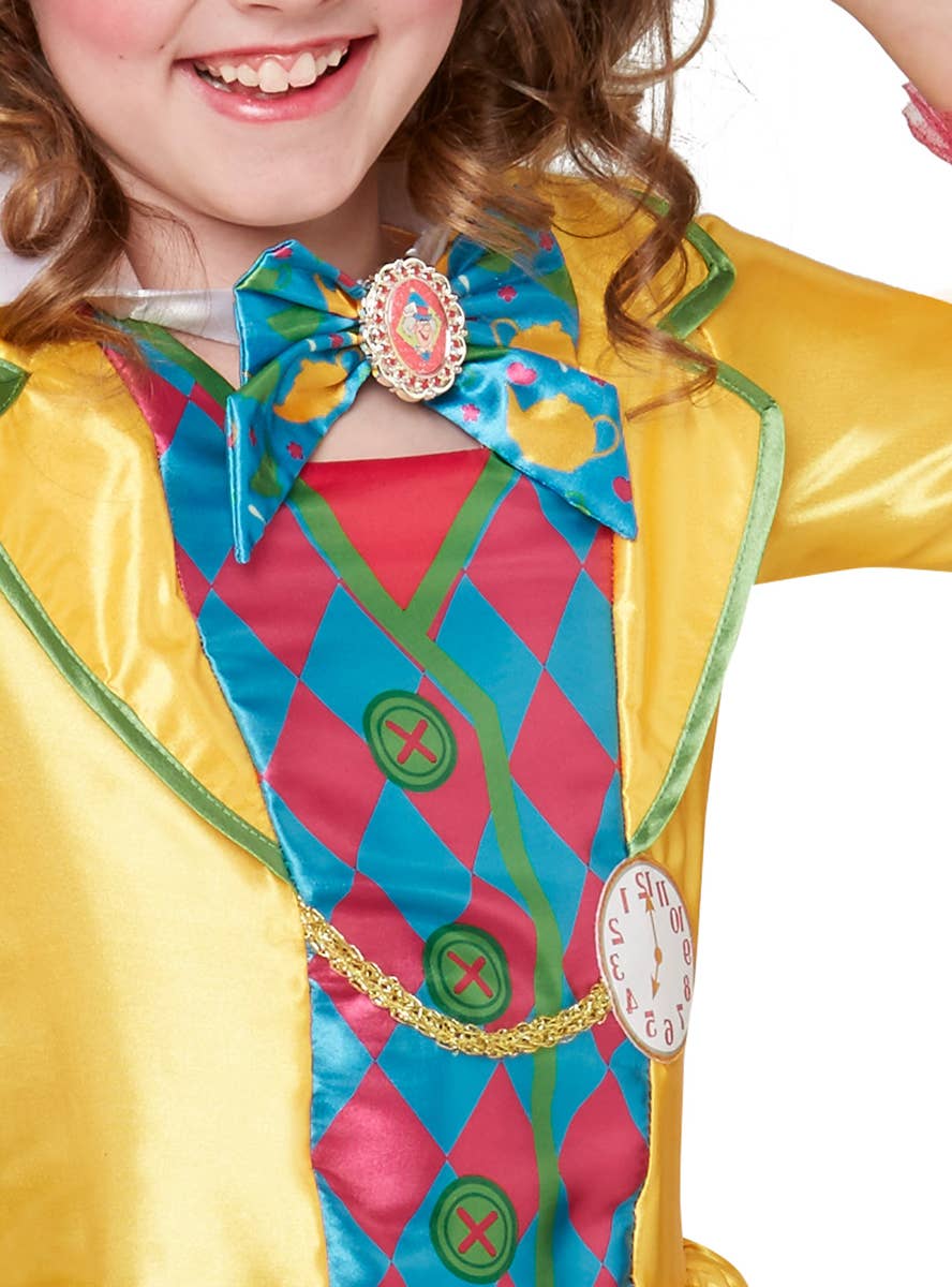 Disney Teen Girls Mad Hatter Book Week Fancy Dress Costume - Close Image 2