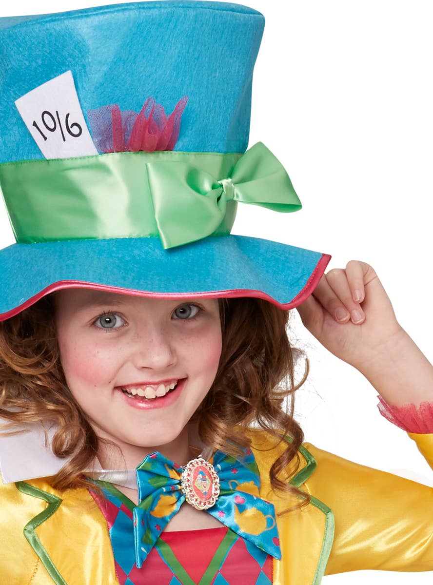 Disney Teen Girls Mad Hatter Book Week Fancy Dress Costume - Close Image 1