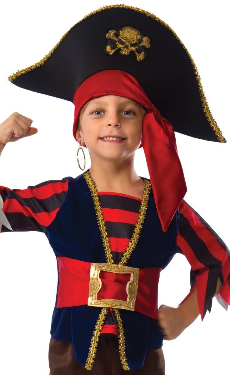 Shipmate Buccaneer Boys Pirate Costume - Close Image