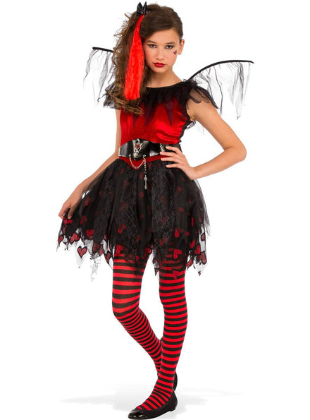 Punk Cupid Teen Girls Costume - Main Image