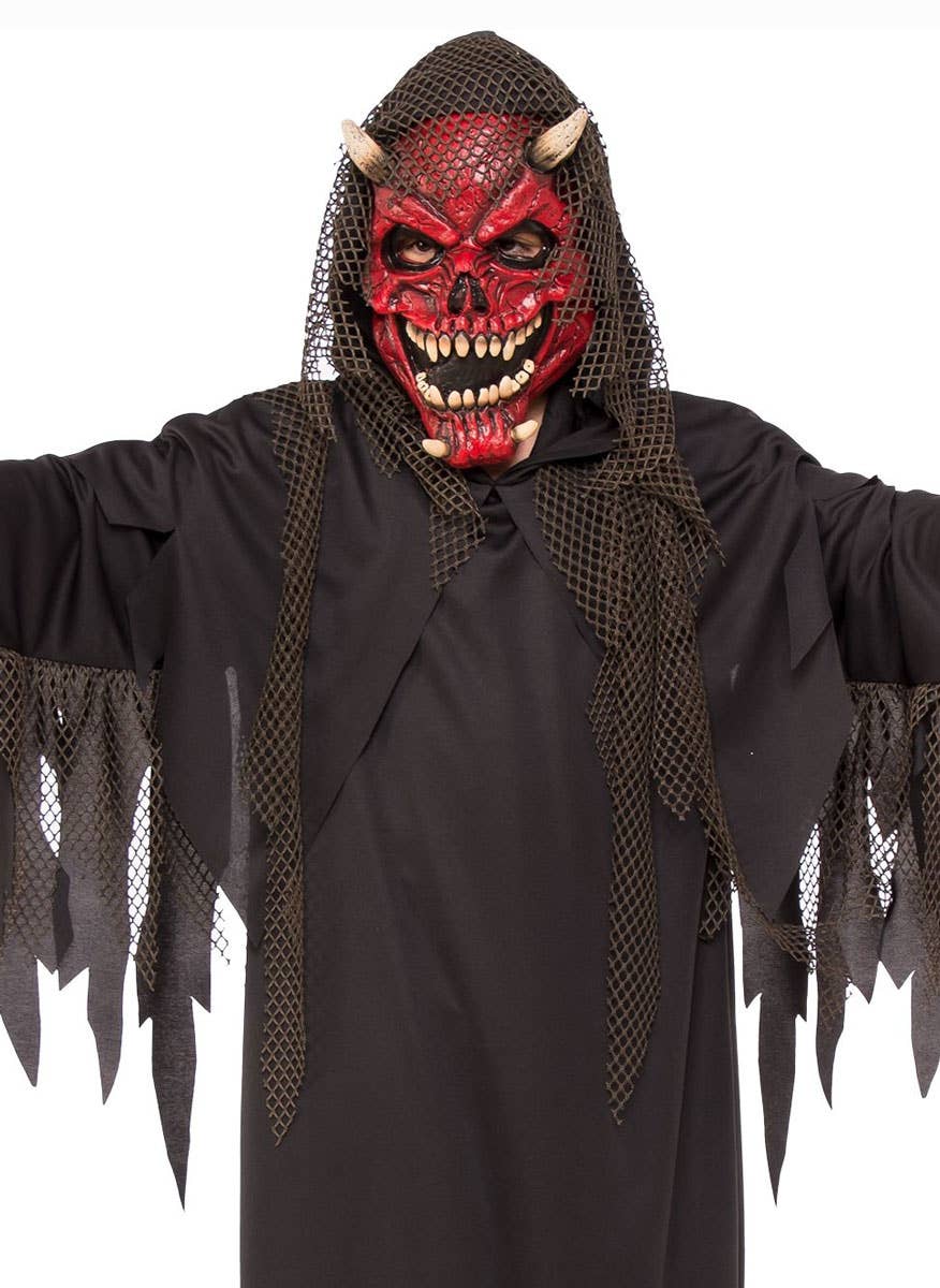 Boys Evil Demon Hell Raiser Halloween Costume Close Image