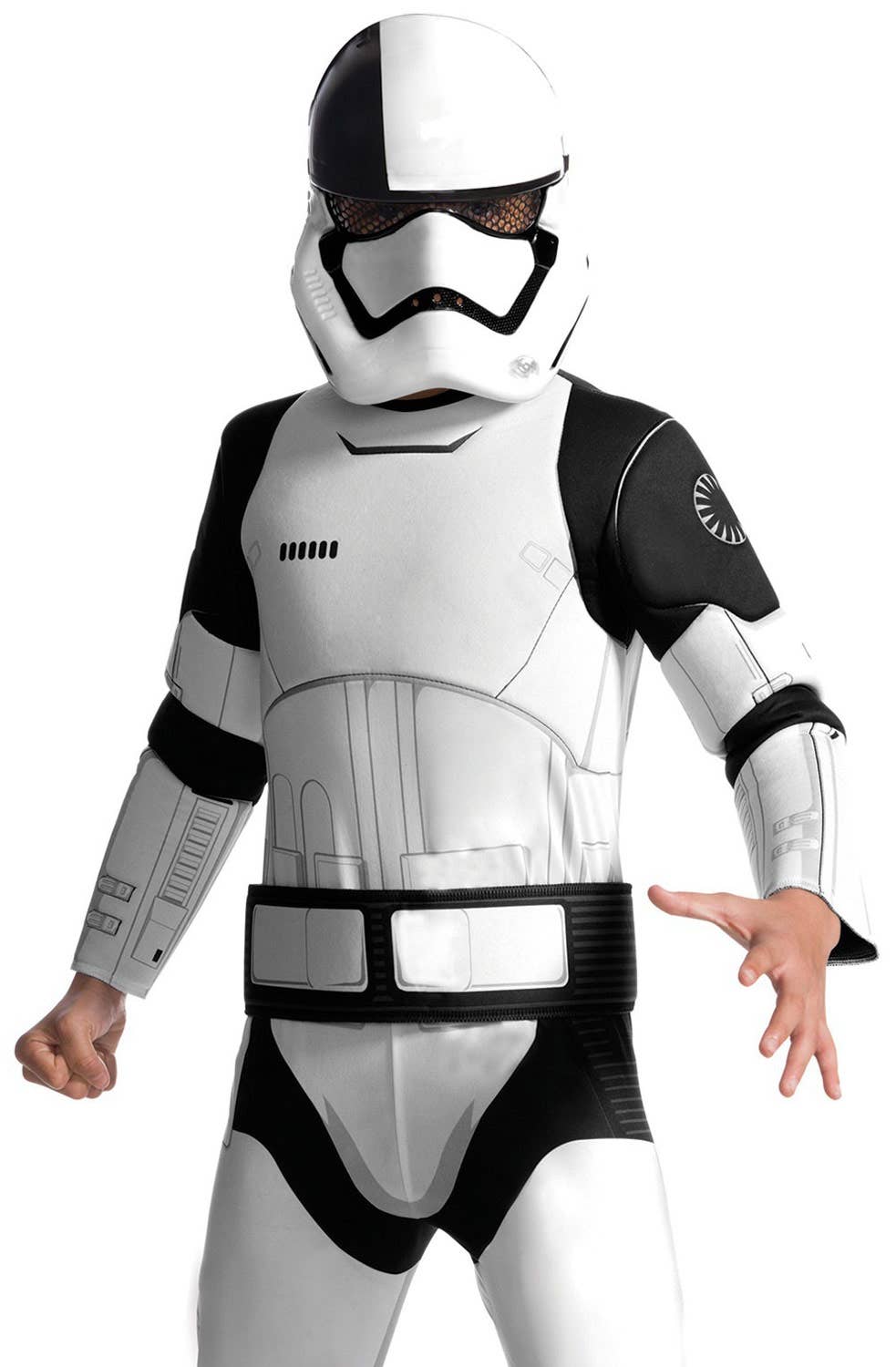 Deluxe Star Wars Stormtrooper Kids Costume Close up Image 