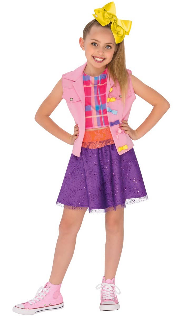 Girl's Jo Jo Siwa Music Video Nickelodeon Kid's Book Week Fancy Dress Costume Made by Rubie's Main Image