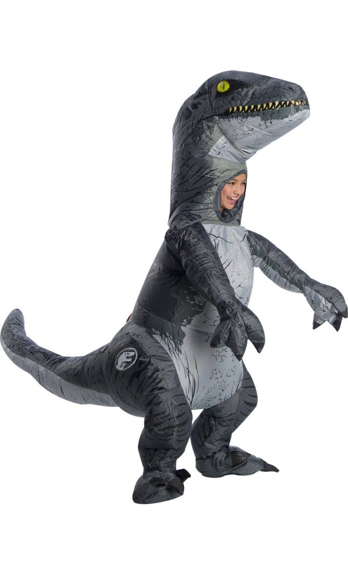 Raptor Blue Jurassic World Kids Inflatable Dinosaur Costume