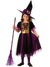 Purple and Gold Girl's Witch Halloween Costume