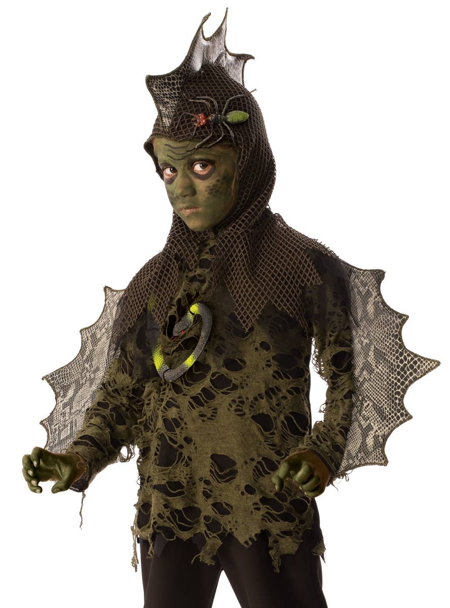 Tattered Swamp Boy Lizard Halloween Costume - Alternative Image