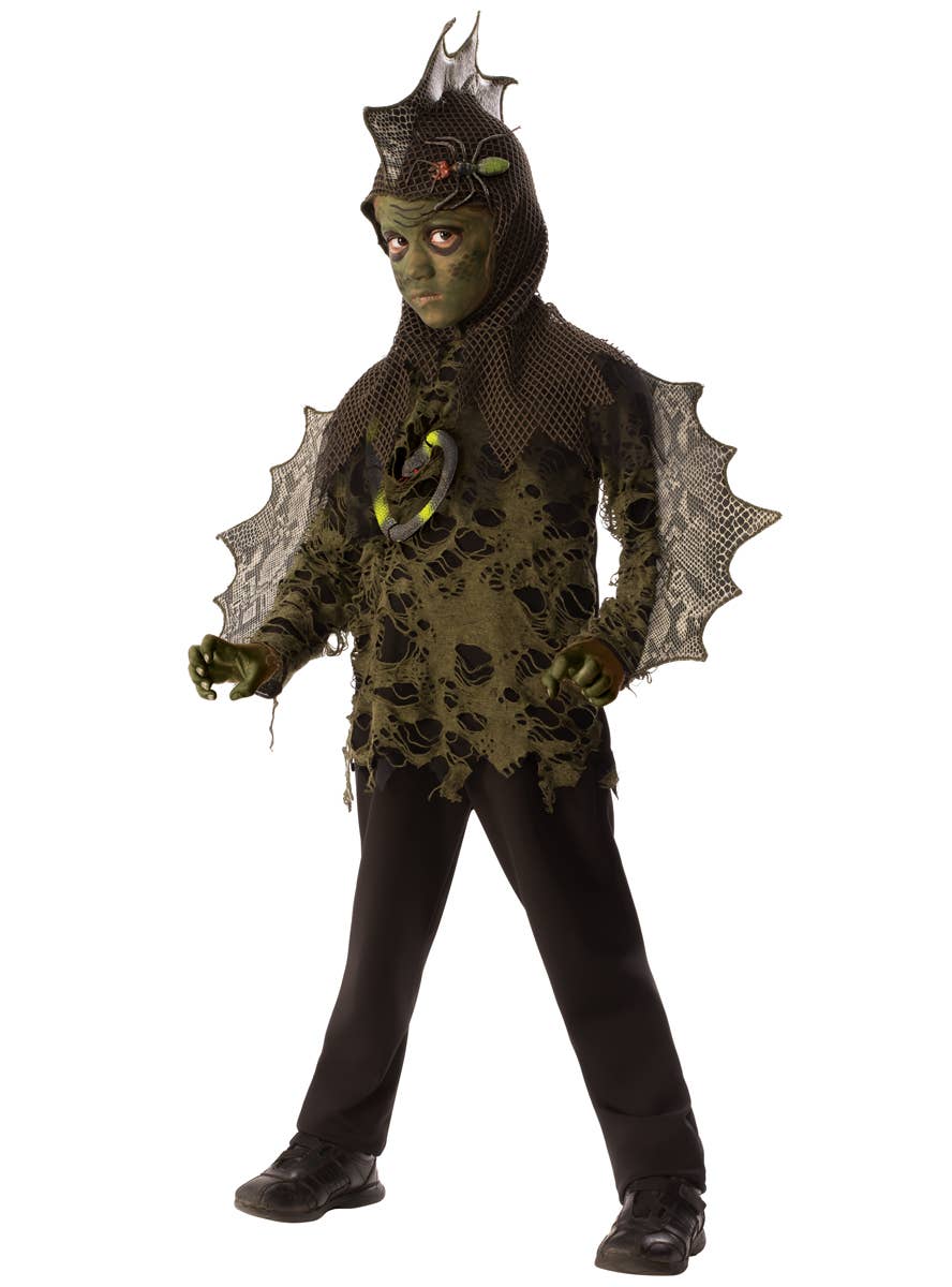 Tattered Swamp Boy Lizard Halloween Costume - Main Image