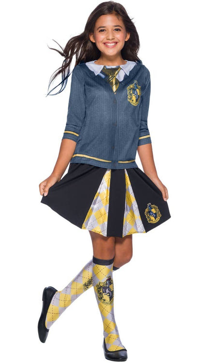 Girls Hufflepuff Printed Harry Potter Costume Shirt Main Image