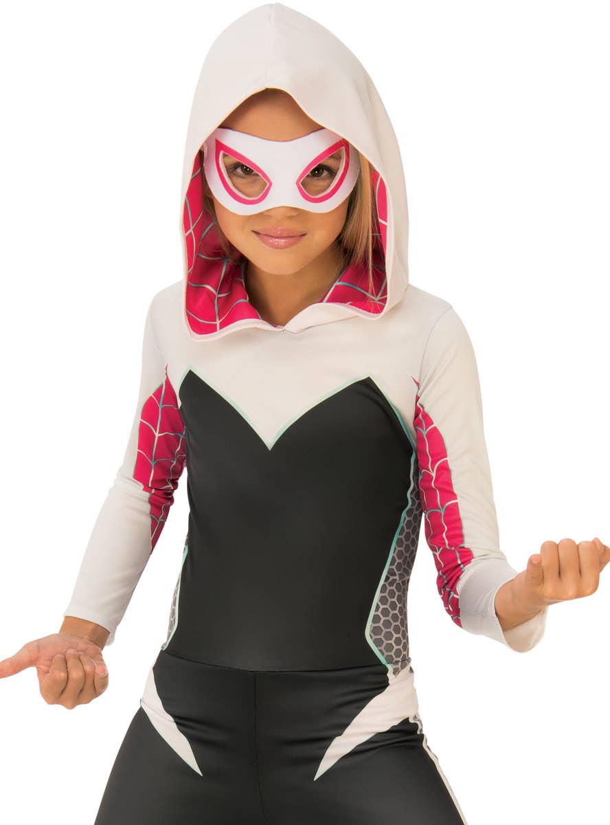 Girls Ghost-Spider Gwen Stacy Costume | GIRLS SUPERHERO COSTUMES