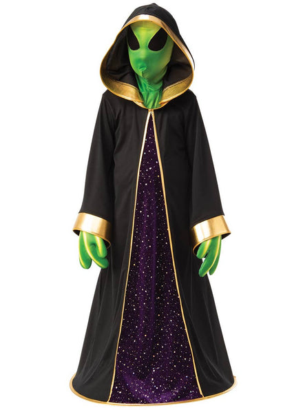 Starry Outer Space Alien Boys Fancy Dress Costume