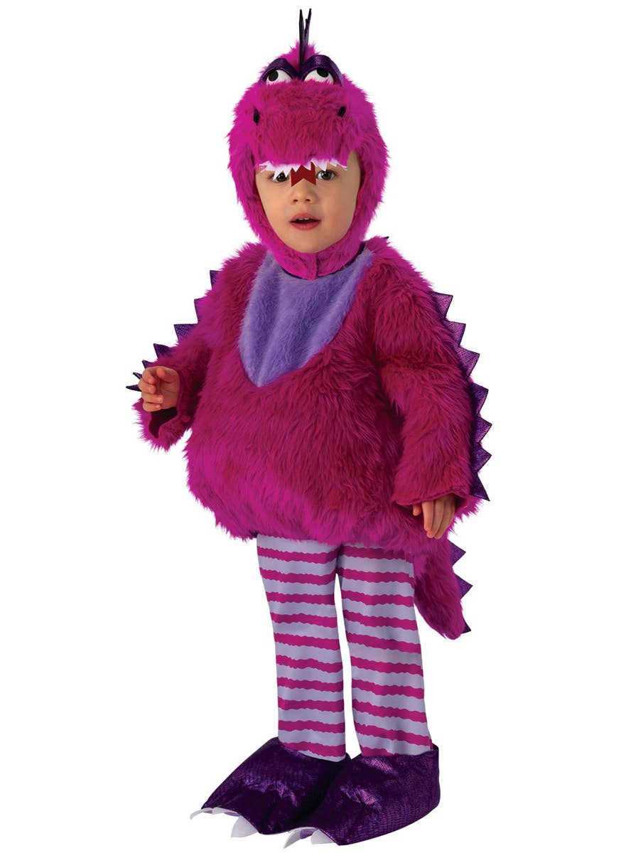 Toddler Girl's Purple Dragon Dress Up Costume