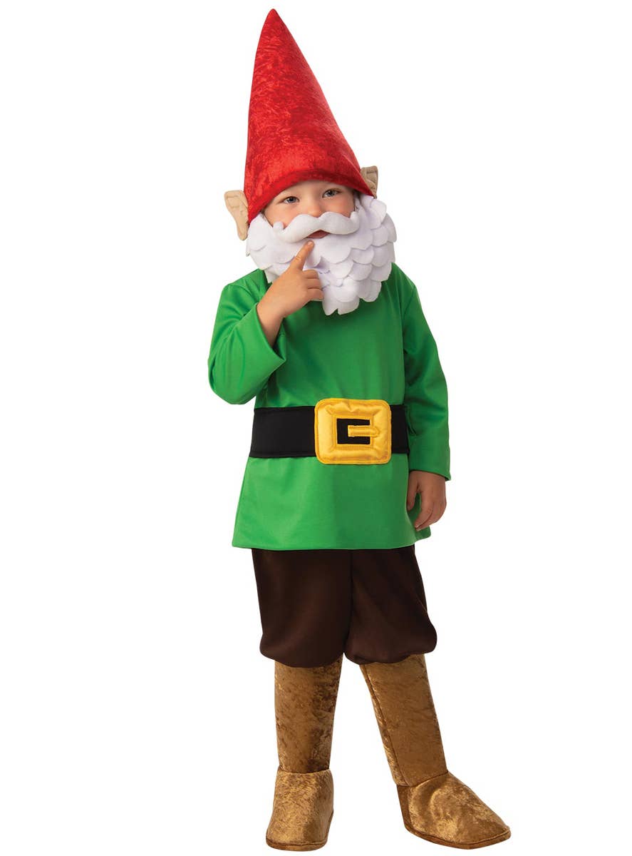 Adorable Boys Garden Gnome Dress Up Costume