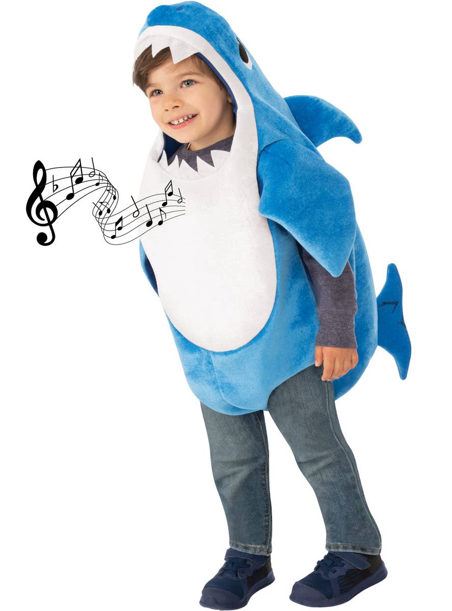 Blue Daddy Shark Costume for Toddlers