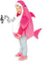 Girls Licensed Baby Shark Pink Mummy Shark Costume