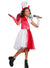 Red and White Split Angel and Devil Diabla Halloween Costume - Front Image