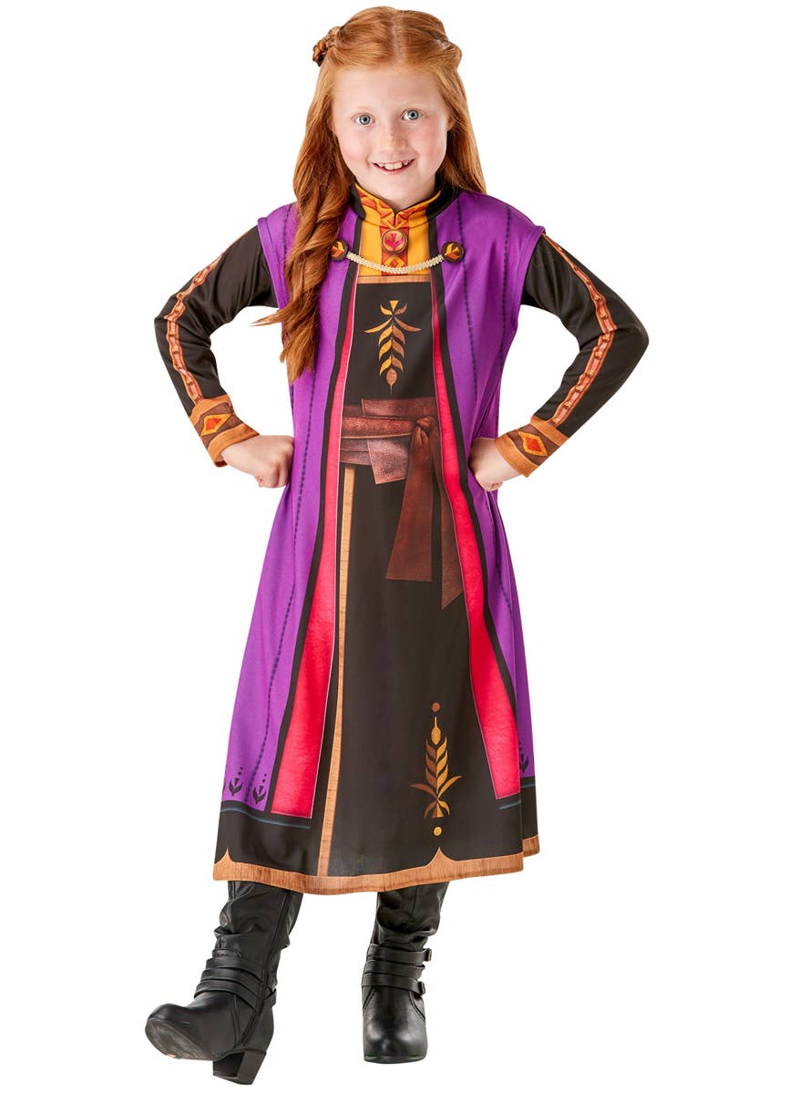 Travelling Anna Girls Frozen 3 Costume