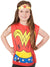 Girl's Wonder Woman Simple Superhero Tunic Costume Kit With Tiara Main Image
