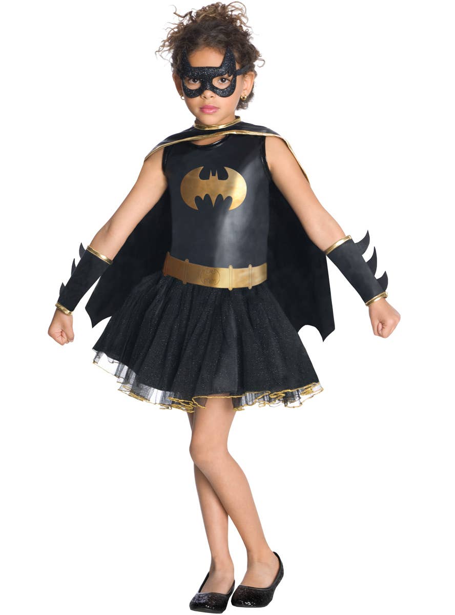 Girls Batgirl Tutu Superhero Costume Dress - Main Image