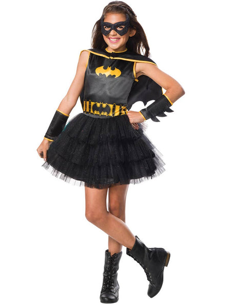 Girls Black and Yellow Batgirl Costume