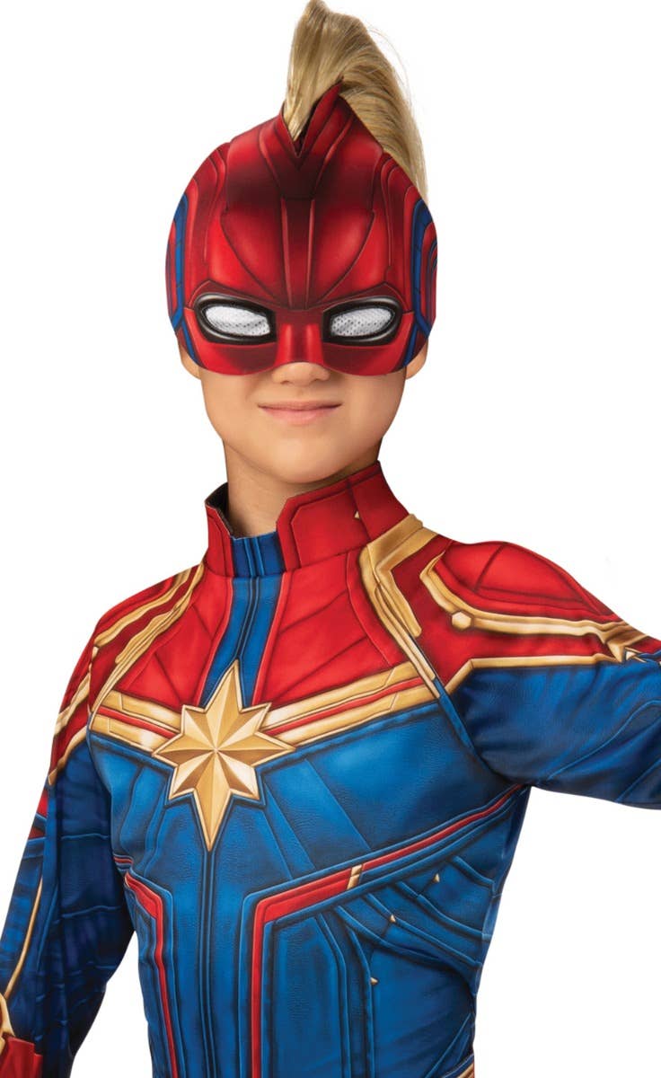 Captain Marvel Carol Danvers Girls Superhero Costume Zoom Image