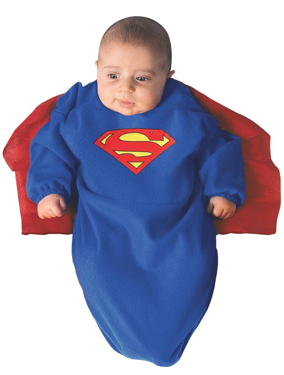 Baby Infant Superman Bunting Superhero Fancy Dress Costume Alternate Image