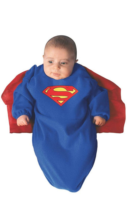 Baby Infant Superman Bunting Superhero Fancy Dress Costume Main Image