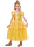 Girls Glittery Belle Disney Costume - Main Image