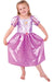 Purple Stretch Satin Rupunzel Girl's Disney Princess Costume - Main Image