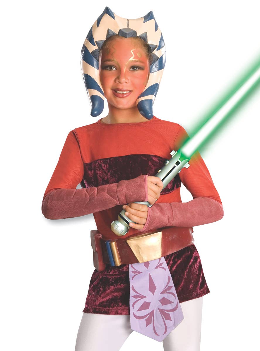 The Clone Wars Ahsoka Tano Girl's Star Wars Costume - Alternative Image