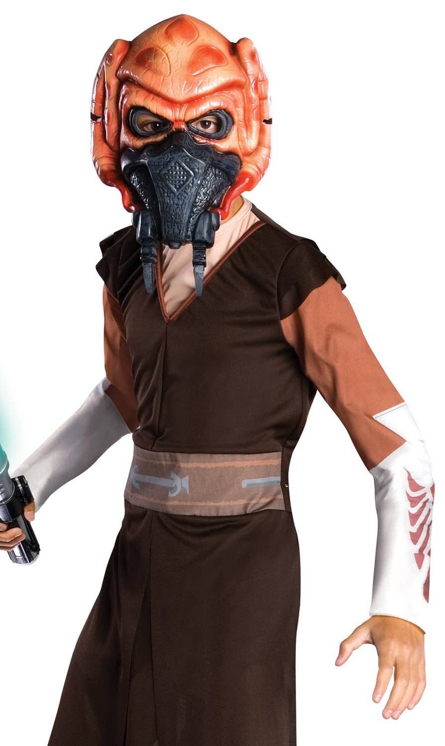 Plo Koon Star Wars Clone Wars Boys Costume Close up Image