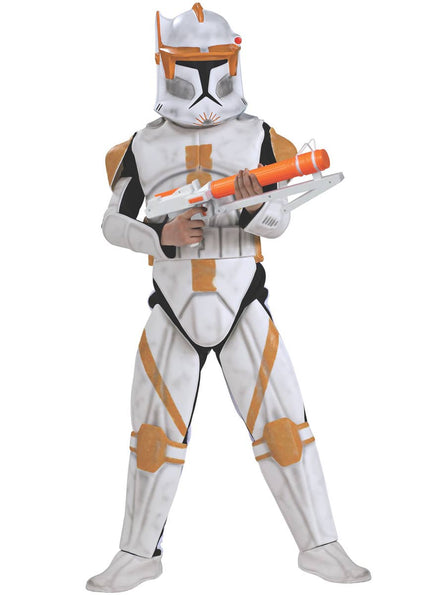 Boy's Commander Cody Star Wars Clone Trooper Costume Front Image