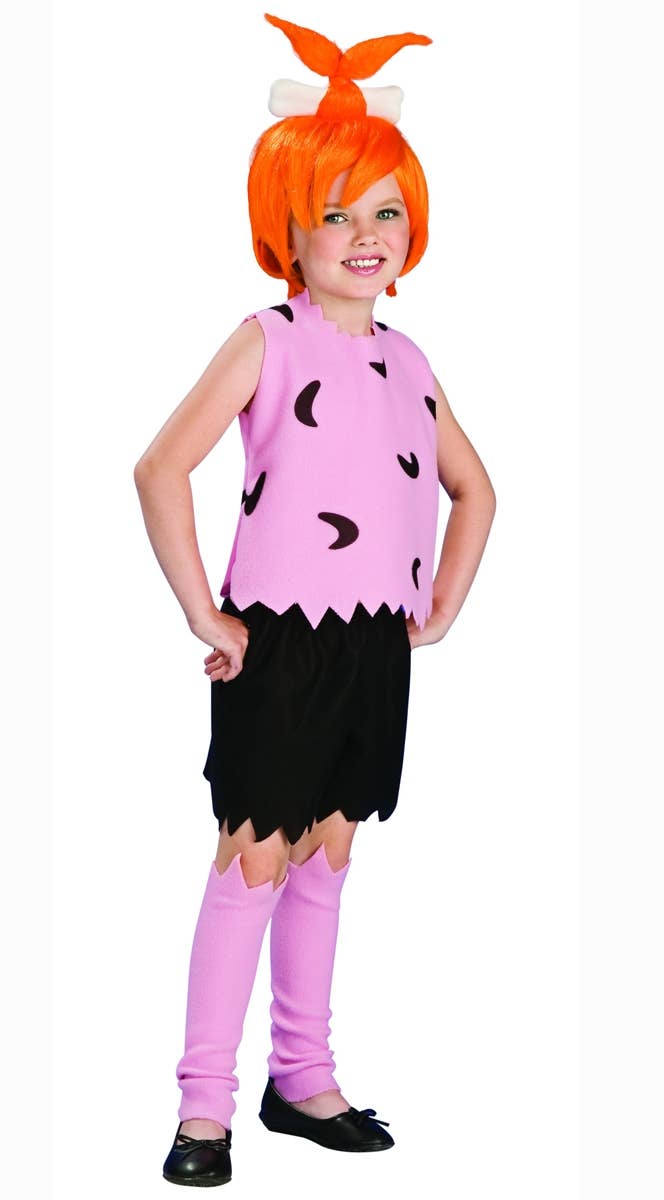 Pebbles Flintstone Deluxe Girls Fancy Dress Costume Main Image