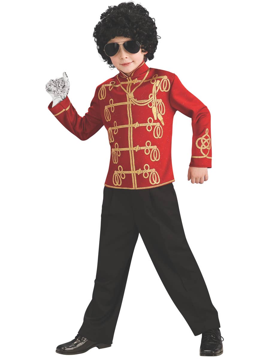 Michael Jackson 1984 American Music Awards Red Military Costume Jacket for Boys