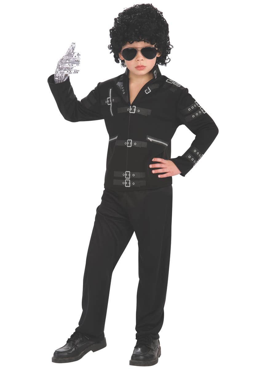 Deluxe Black BAD Michael Jackson Boy's Costume Jacket