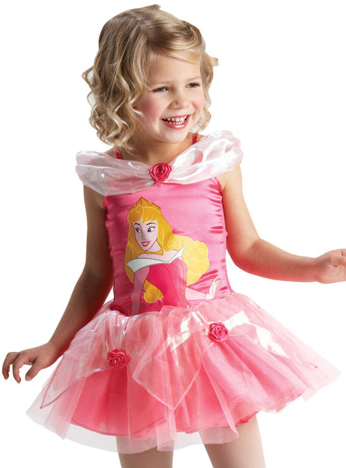 Disney Princess Sleeping Beauty Girl's Infant Toddler Aurora Fancy Dress Costume Close Image 1