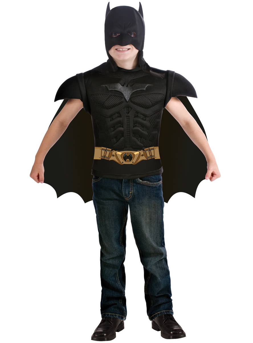 Boy's Dark Knight Batman Superhero Dress Up Front - Main Image