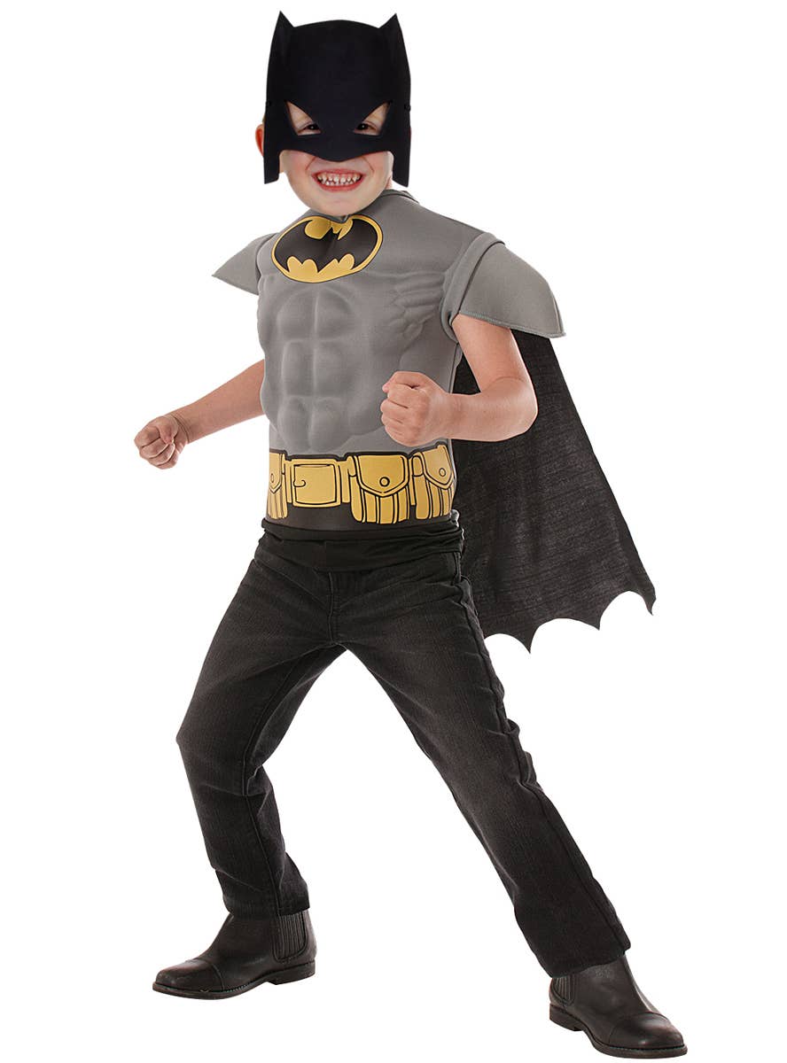 Boy's Classic Batman Superhero Dress Up Front 