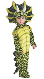 Triceratops Dinosaur Kids Onesie Jumpsuit Animal Fancy Dress Costume Main Image