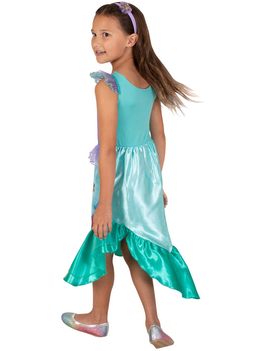 Premium Ariel Little Mermaid Costume for Girls - Back Image